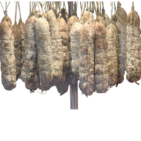 sausage hung to dry seasoning- png