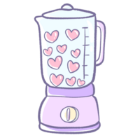 a blender with hearts on it png