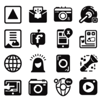 Social media icons PNG file