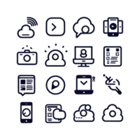 Social media icons PNG file