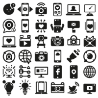 Social media icons PNG file