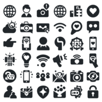 Social media icons PNG file