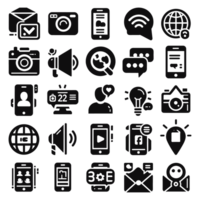 Social media icons PNG file