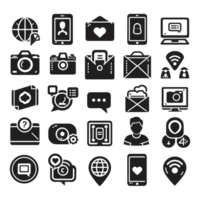 Social media icons PNG file