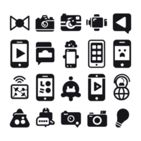 Social media icons PNG file