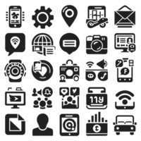 Social media icons PNG file