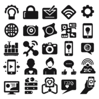 Social media icons PNG file