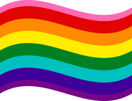 Gilbert Baker Pride Flag in shape. Pride flag in shape png