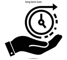 long term icon vector