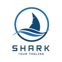 Unique and creative shark logo vector design. Wild Fish Vector Illustration