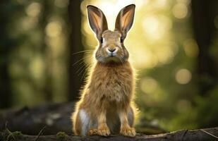 AI generated Symbol of the Chinese New Year of the rabbit. Happy Chinese New Year. photo