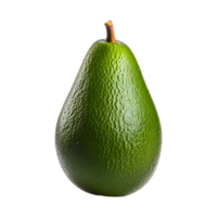 ai generado aguacate aislado en transparente antecedentes png