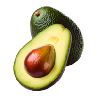 ai gegenereerd avocado geïsoleerd Aan transparant achtergrond png