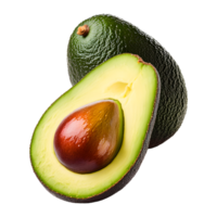 ai generiert Avocado isoliert auf transparent Hintergrund png