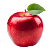 AI generated Red Apple Isolated on Transparent Background png