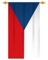 Tsjechisch republiek vlag verticaal wimpel geïsoleerd png