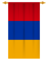 Armenia bandera vertical banderín aislado png