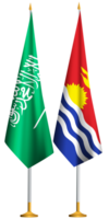 Kiribati, Saudi-Arabien Arabien Flaggen zusammen png
