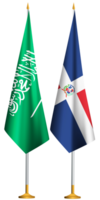 dominikanisch Republik, Saudi-Arabien Arabien Flaggen zusammen png