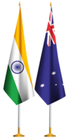 Australia,Indian small table flags together png