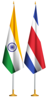 Costa Rica,Indian small table flags together png