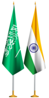 India,Saudi Arabia flags together png