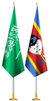 eswatini, saudi arabien flaggor tillsammans png