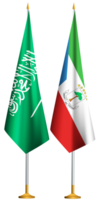 äquatorial Guinea, Saudi-Arabien Arabien Flaggen zusammen png