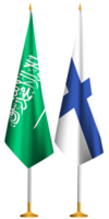 Finnland, Saudi-Arabien Arabien Flaggen zusammen png