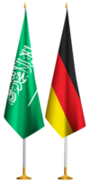 Germany,Saudi Arabia flags together png