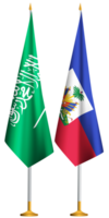 Haiti, Arábia Saudita arábia bandeiras juntos png