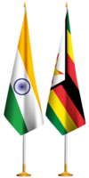 zimbabwe, indisk små tabell flaggor tillsammans png