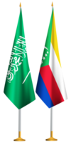 Komoren, Saudi-Arabien Arabien Flaggen zusammen png