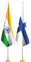 Finlande, indien petit table drapeaux ensemble png