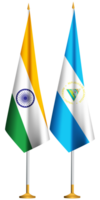 Nicaragua,Indian small table flags together png