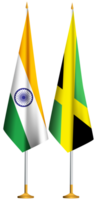 Jamaica,Indian small table flags together png