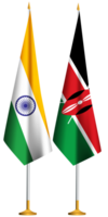 Kenya,Indian small table flags together png