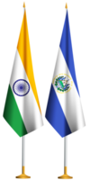 El Salvador,Indian small table flags together png