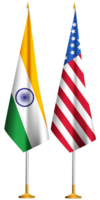 USA,Indian small table flags together png