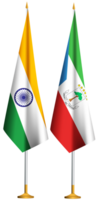 Equatorial Guinea,Indian small table flags together png