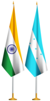 Honduras,Indian small table flags together png