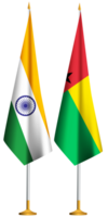 guinea bissau, indisk små tabell flaggor tillsammans png