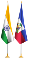 Haiti,Indian small table flags together png