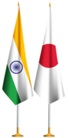japan, indisk små tabell flaggor tillsammans png