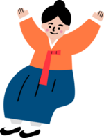 a girl grab something png