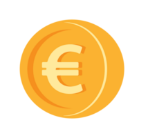 Euro Münze Symbol Illustration png