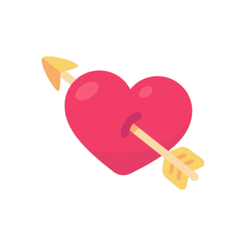 Herz Schuss durch Amor ist Pfeil Paare Treffen auf Valentinstag Tag png