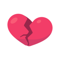 Broken heart. Pink Heart is heartbroken and hurt from divorce from her lover. png