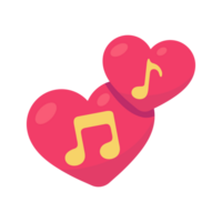 musical notas em a coração Ideias para jogando amor canções às Casamento cerimônias png