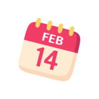 calendario per ricordare voi di San Valentino giorno. png